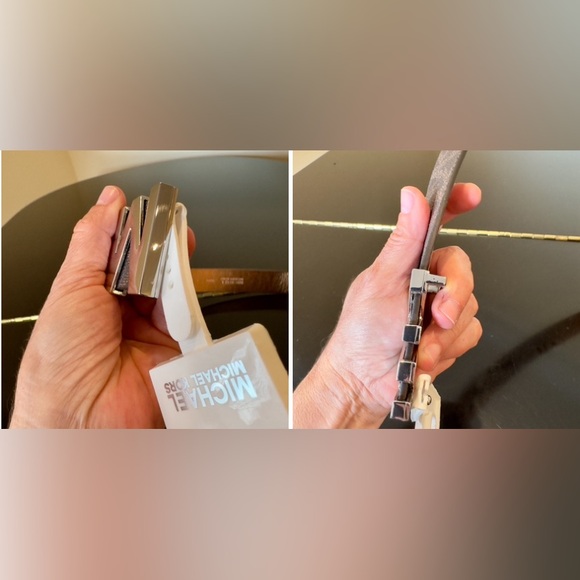 NWT Authentic Luxury Minimalist Michael Kors Monogram Belt - Picture 17 of 17